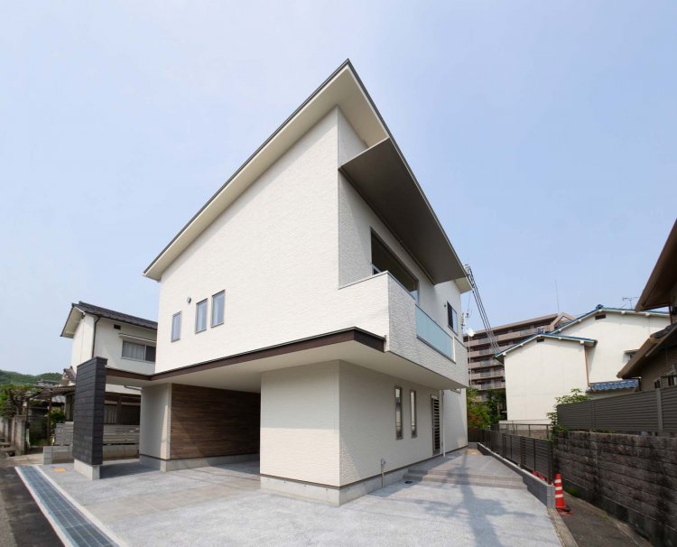 スキップフロアの住宅